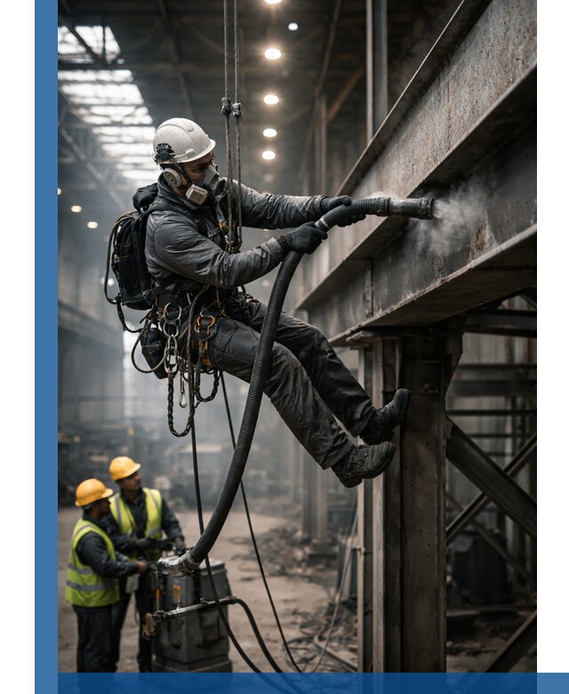 Обеспыливание конструкций в цехах промышленного производства в Курганинске