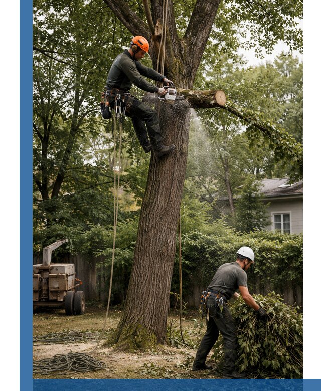 Кронирование деревьев в Курганинске, безопасная высотная обрезка