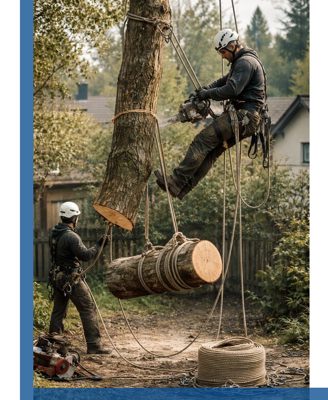 Валка деревьев частями в Курганинске, безопасно и аккуратно