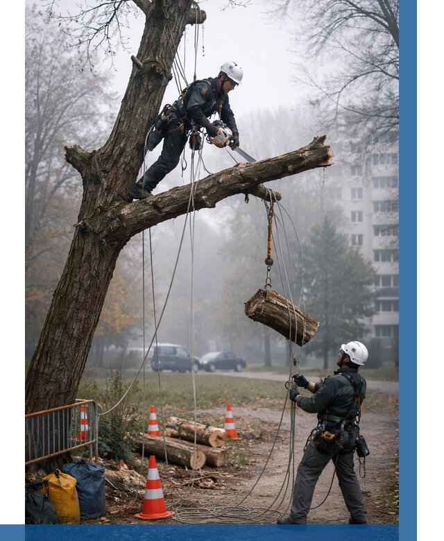 Удаление аварийных деревьев в Курганинске от 15602 р. | ВЫСОТНИК-Кгн