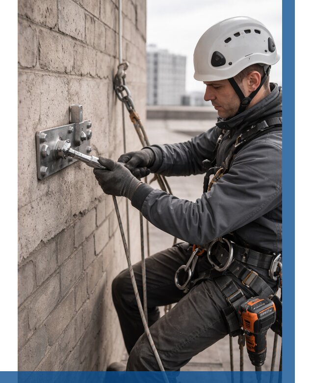 Установка анкерных точек в Курганинске от 3640 р. | ВЫСОТНИК-Кгн